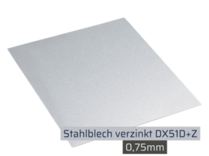 Stahlblech Verzinkt 0,75mm nach Maß