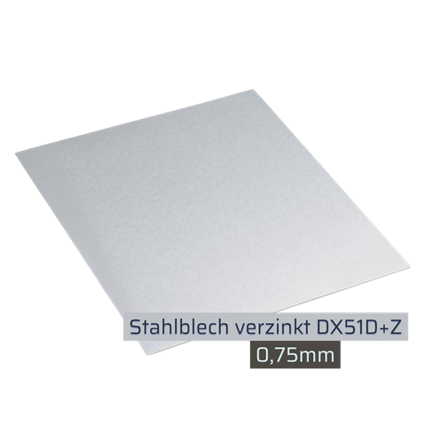 Stahlblech Verzinkt 0,75mm nach Maß