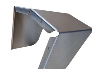 Edelstahl-Wetterschutzhaube für Wallbox, Schalter & Briefkasten – wetterfest & Satteldach