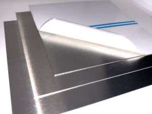 Edelstahlblech gebürstet geschliffen