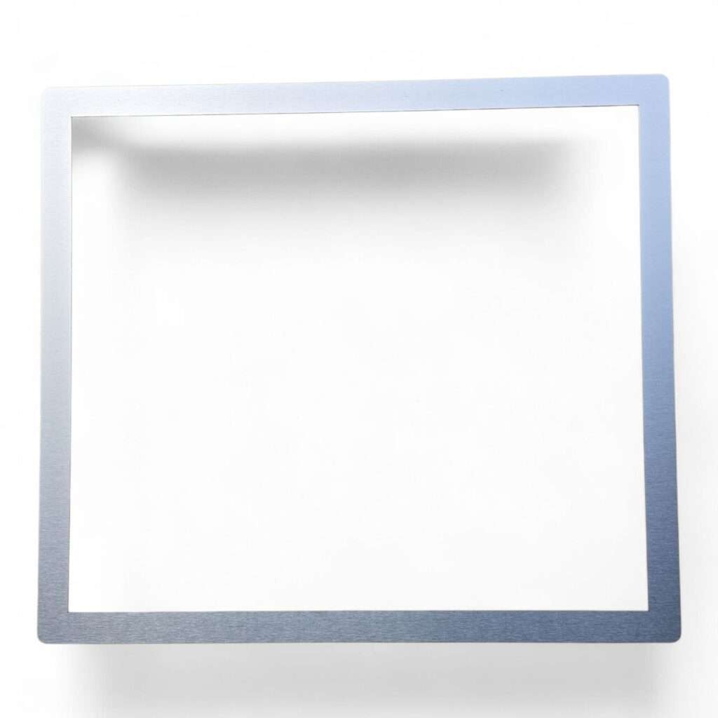 Ausgleichsrahmen für Kochfeld 492 x 562 mm | Edelstahl gebürstet | Ceranfeld Einbaurahmen-Stahlog