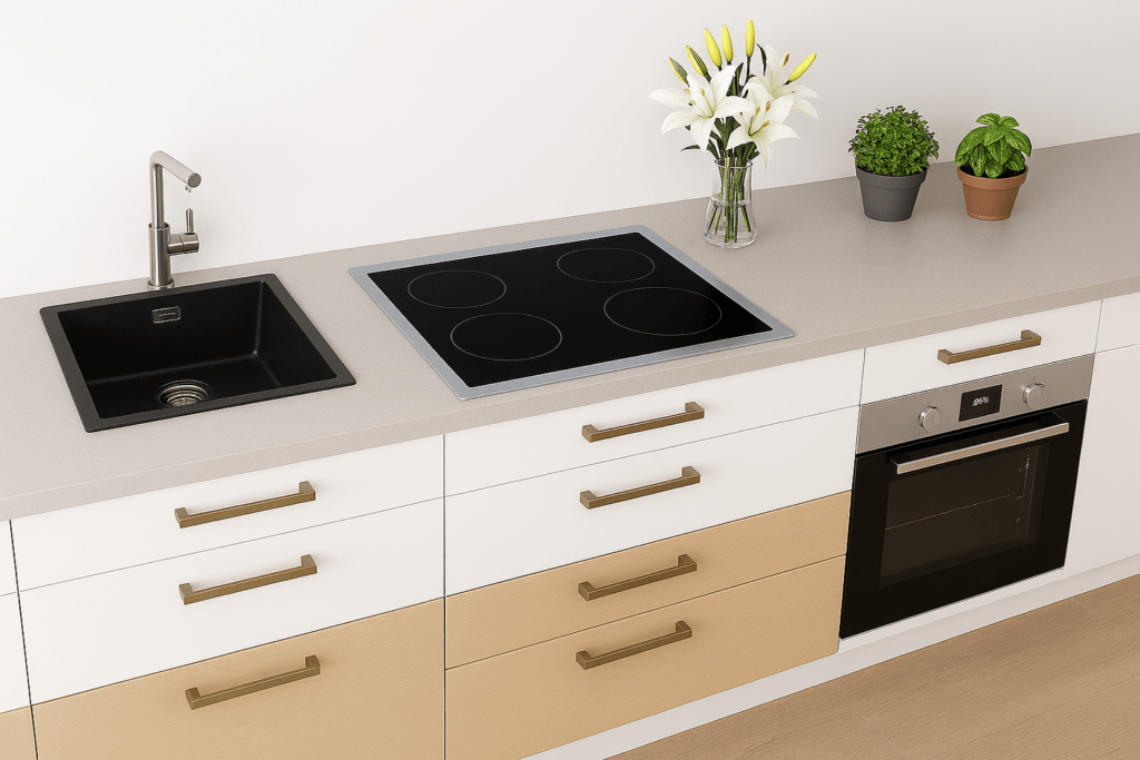 Ausgleichsrahmen für Kochfeld