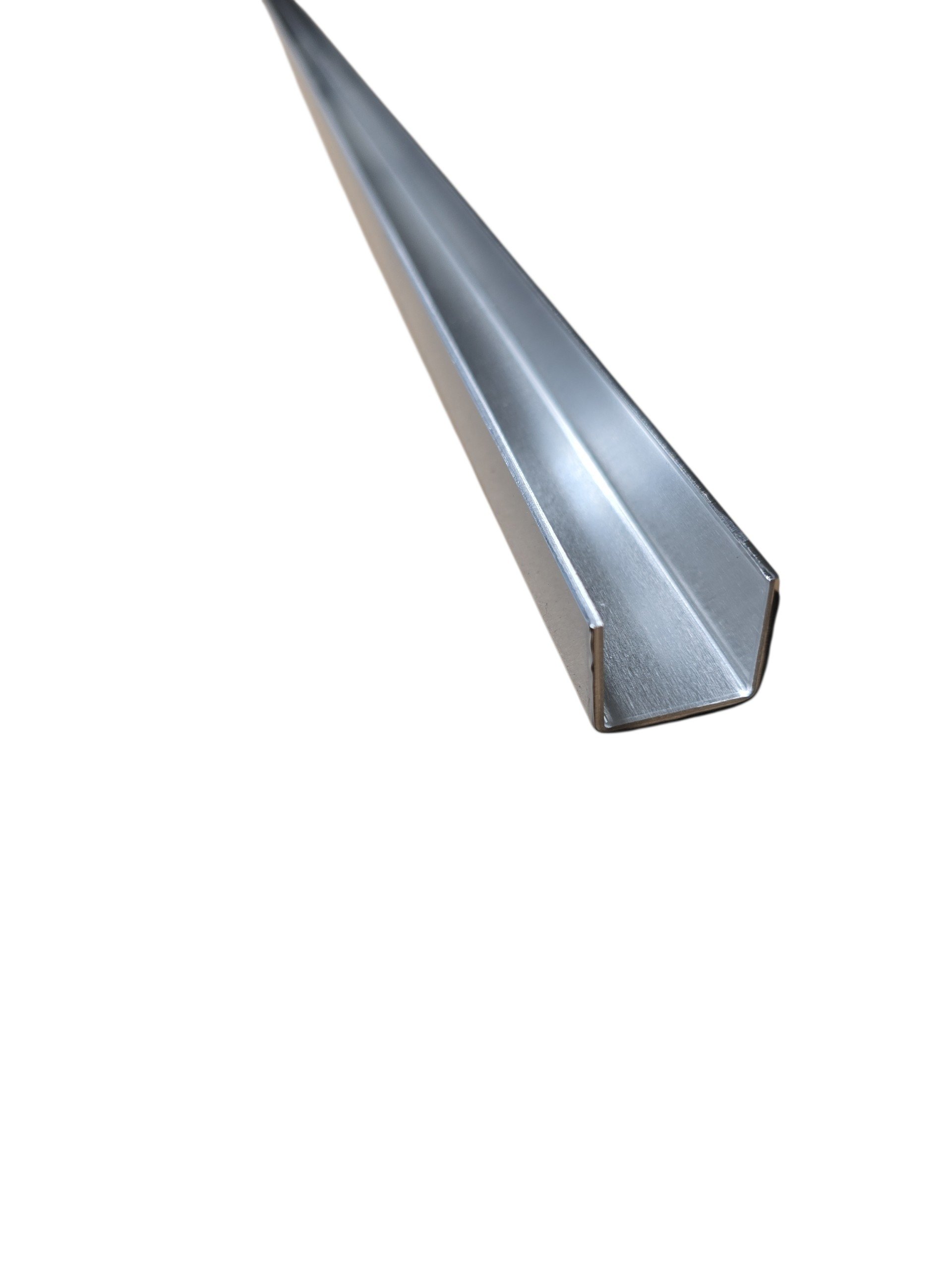 Aluminium U‑Profil 25 × 25 × 25 mm – 2 m Länge (Al99,5)
