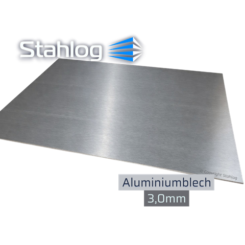 Aluminiumblech 3,0 mm | Blech nach Maß | Alu Zuschnitt Onlineshop | Stahlog